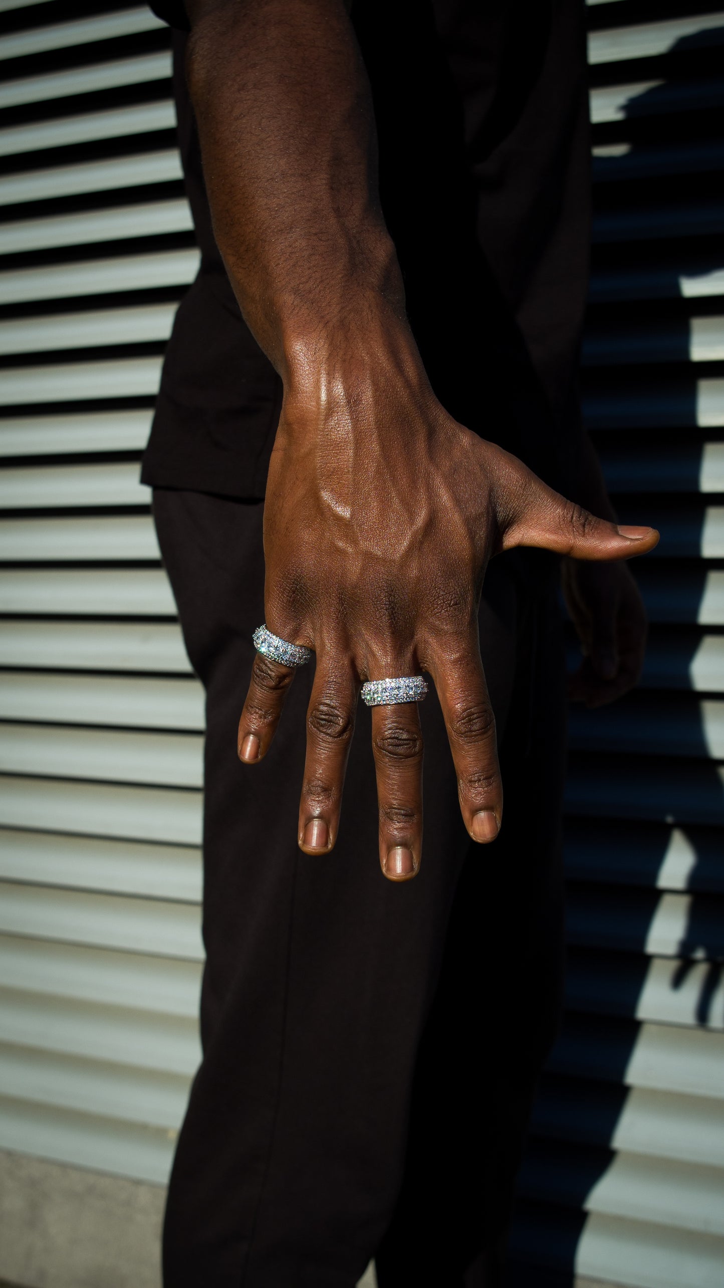 ICED OUT CLUSTER RING - SILVER