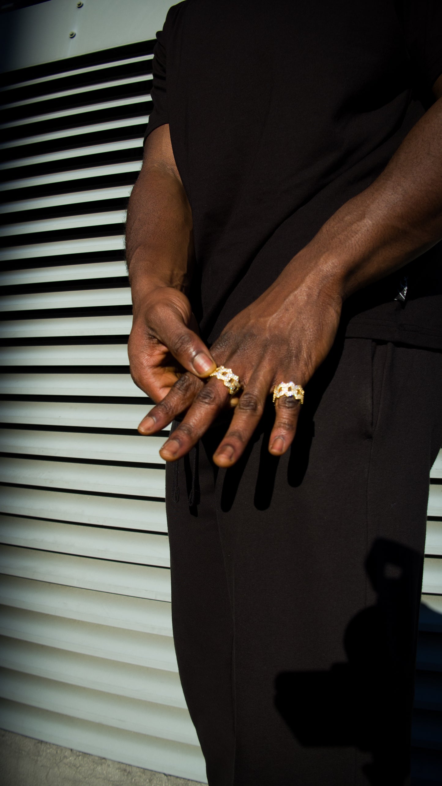 ICED OUT CUBAN RING - GOLD